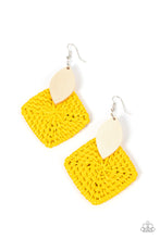 Load image into Gallery viewer, Sabbatical WEAVE - Yellow Earrings
